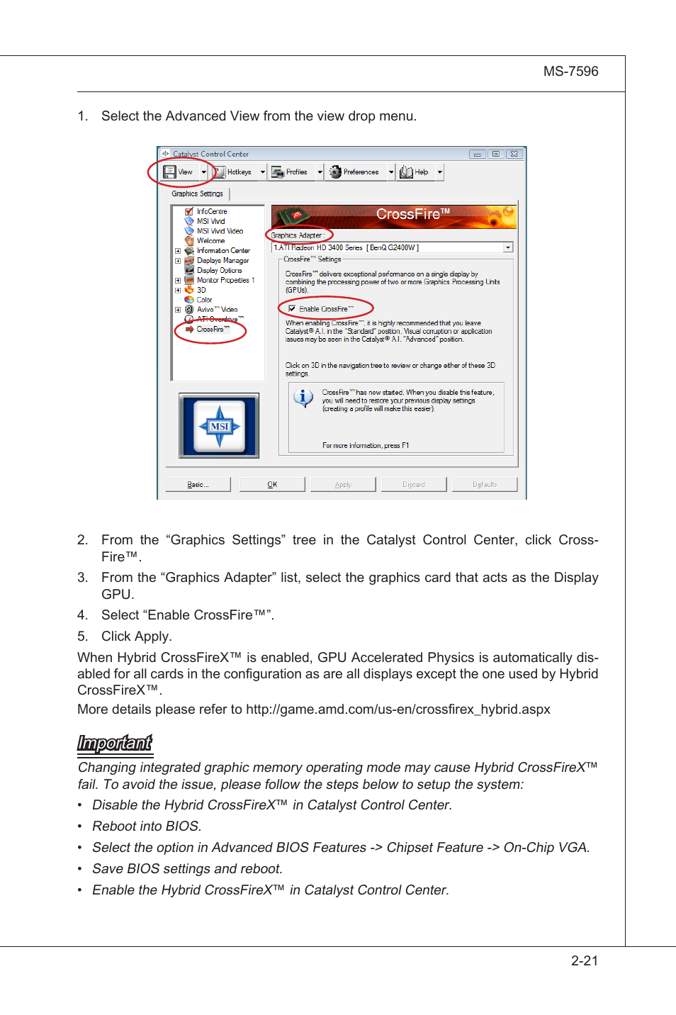 Important | MSI 760GM-E51 User Manual | Page 36 / 106