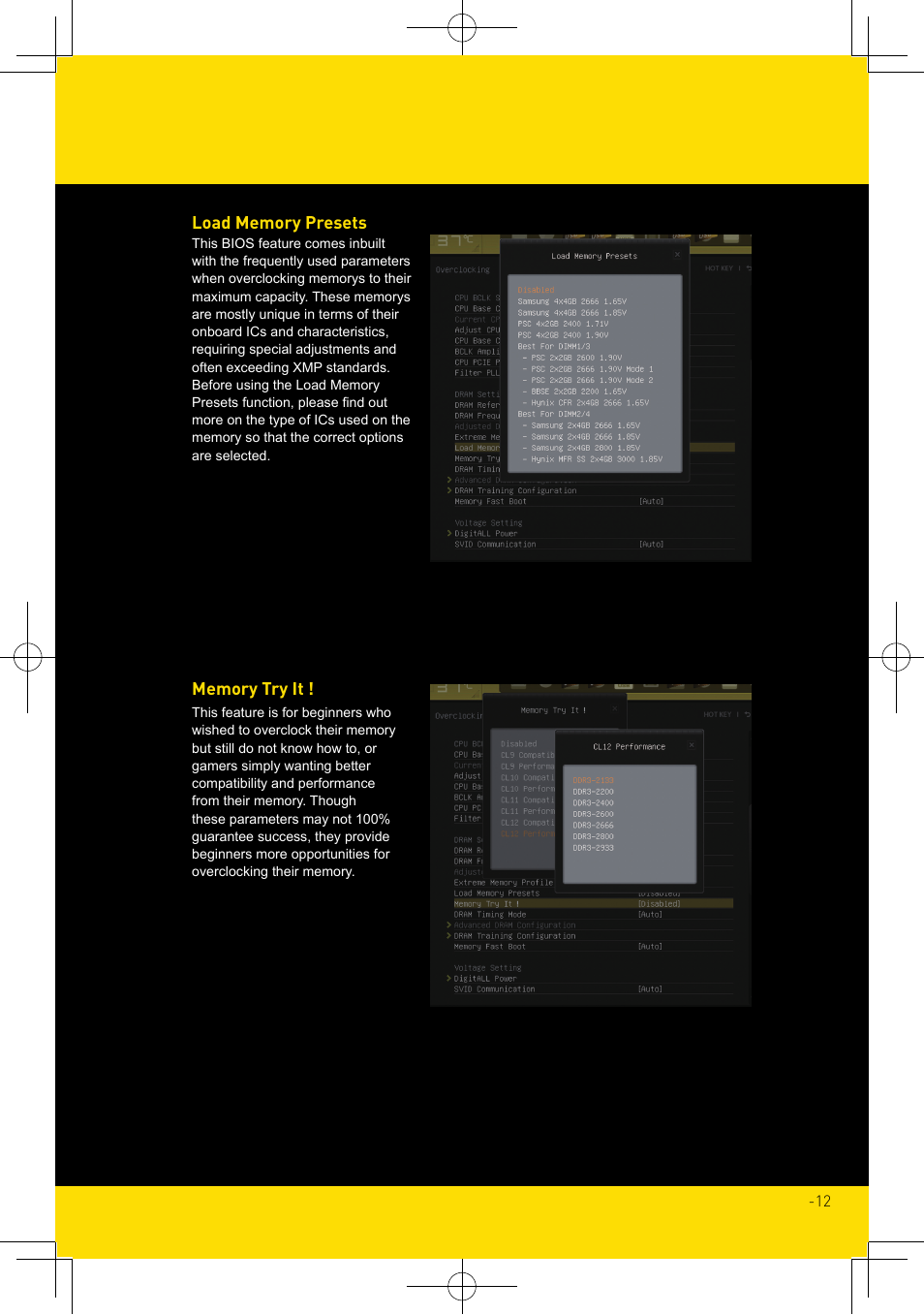 MSI X99S MPOWER Overclocking Guide User Manual | Page 12 / 14
