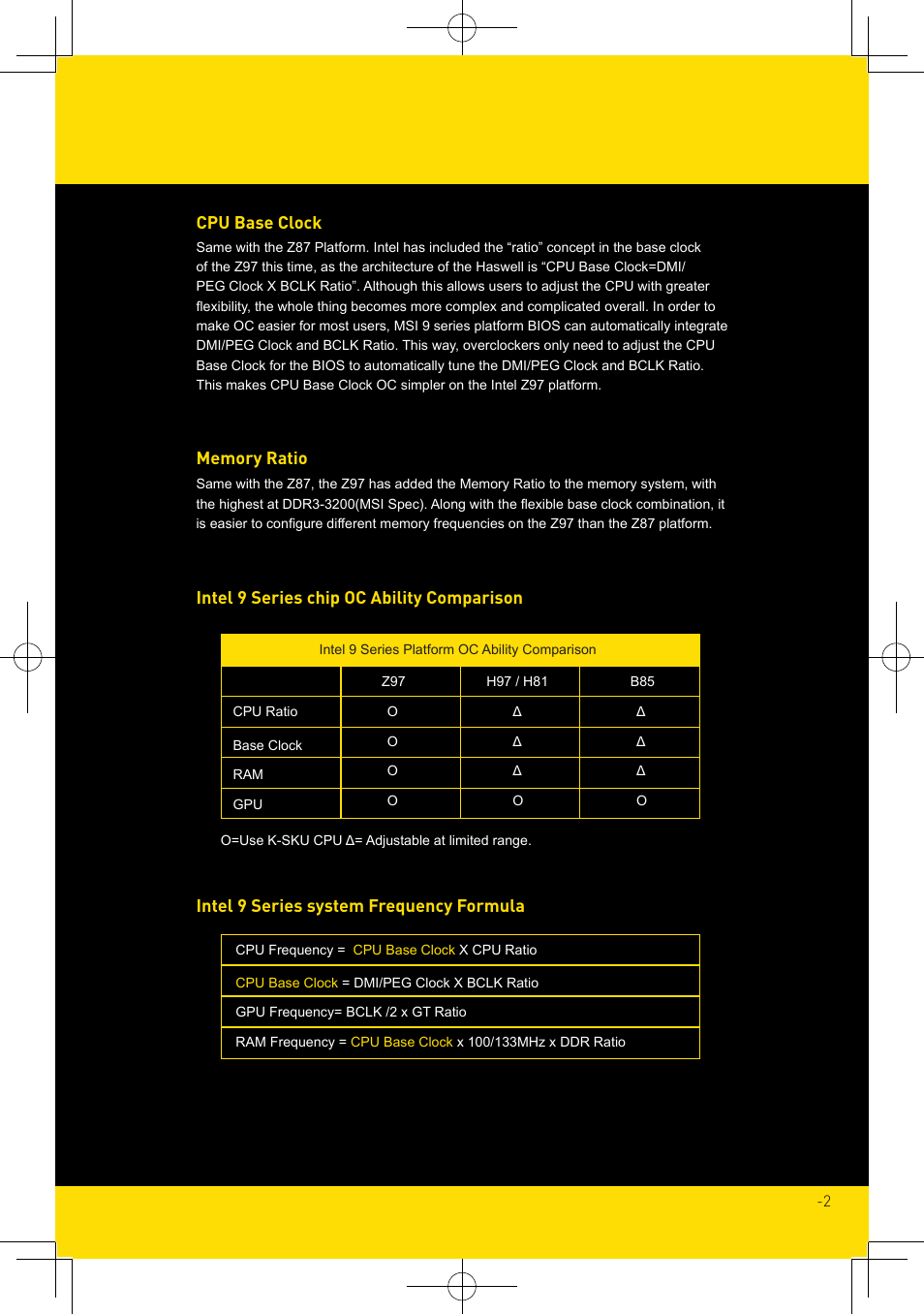 MSI X99S MPOWER Overclocking Guide User Manual | Page 2 / 14