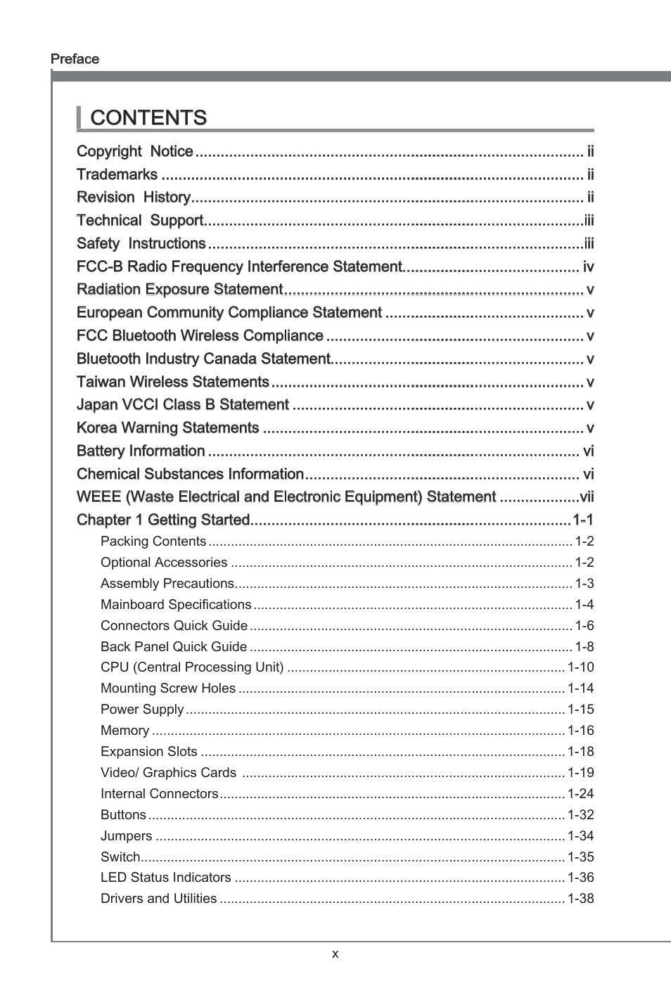 MSI Z77 MPOWER User Manual | Page 10 / 100