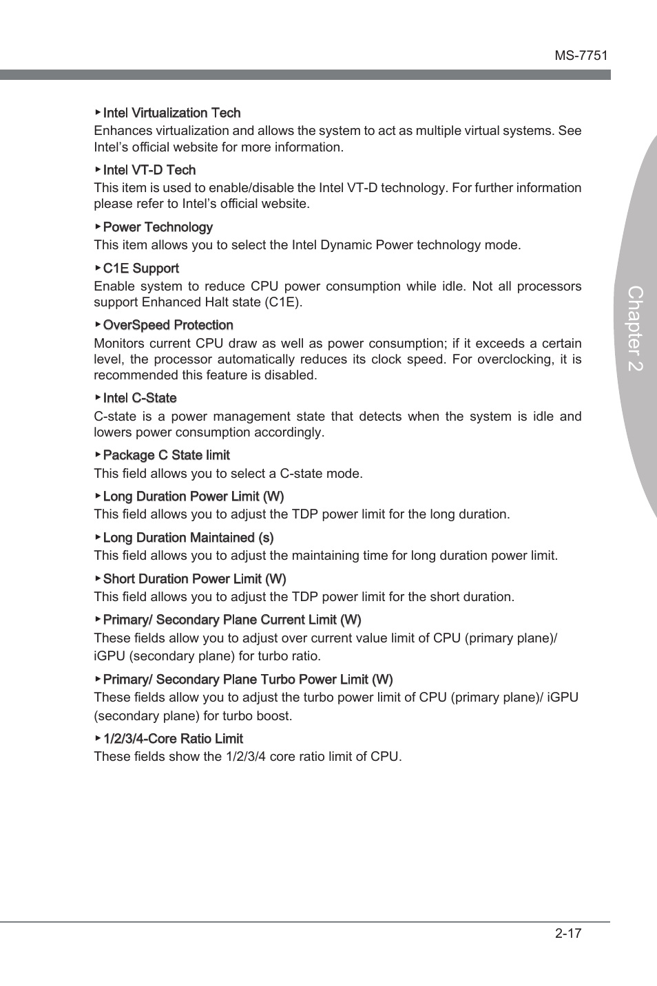 Chapter 2 | MSI Z77 MPOWER User Manual | Page 67 / 100