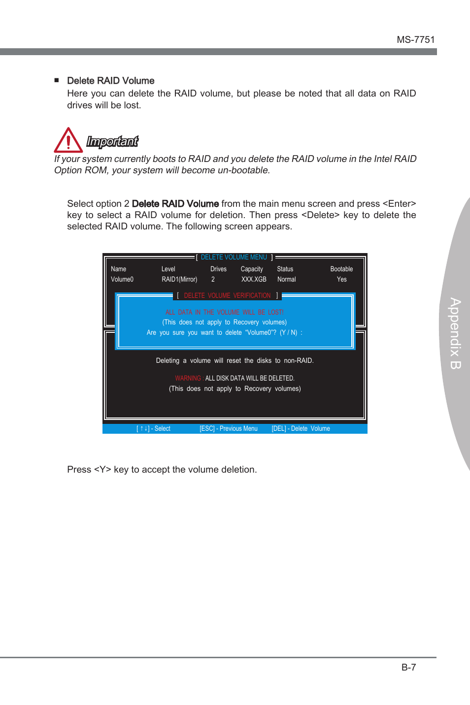 Append x b, Important | MSI Z77 MPOWER User Manual | Page 87 / 100