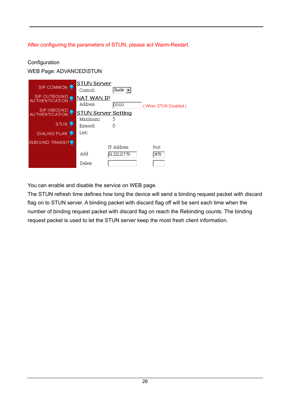 Accton Technology SIP Gateway VG3300 Series User Manual | Page 29 / 85