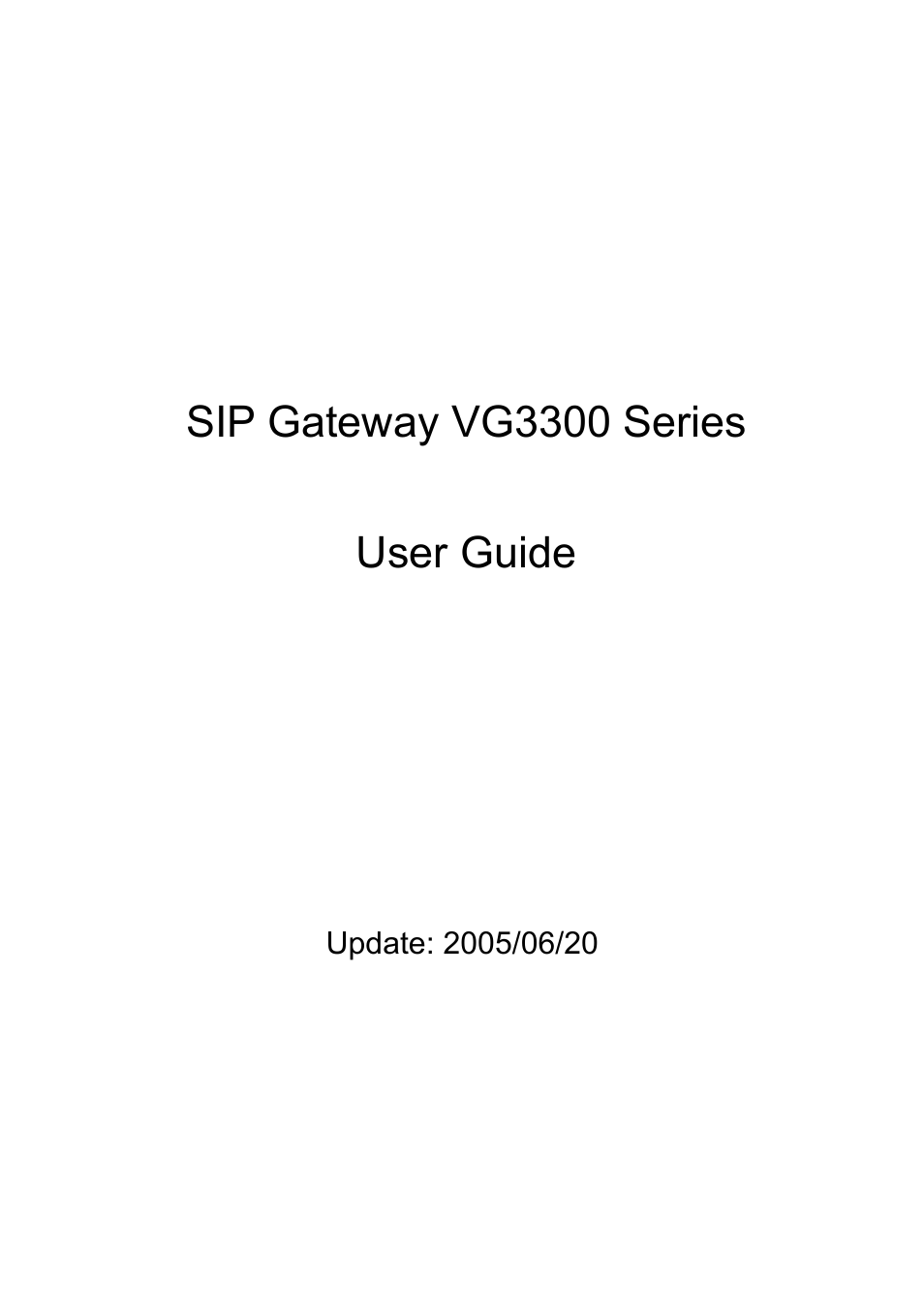 Sip gateway vg3300 series user guide | Accton Technology SIP Gateway VG3300 Series User Manual | Page 3 / 85