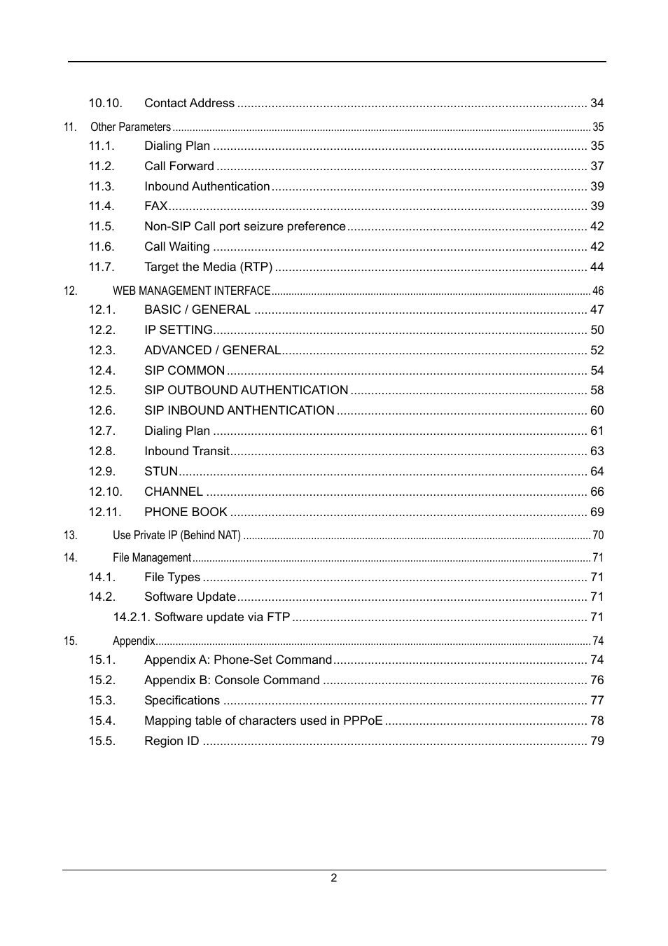 Accton Technology SIP Gateway VG3300 Series User Manual | Page 5 / 85