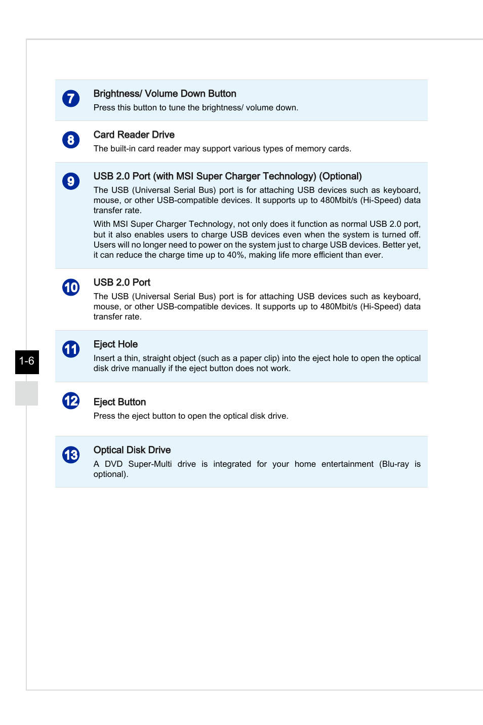 MSI AG220 User Manual | Page 14 / 53