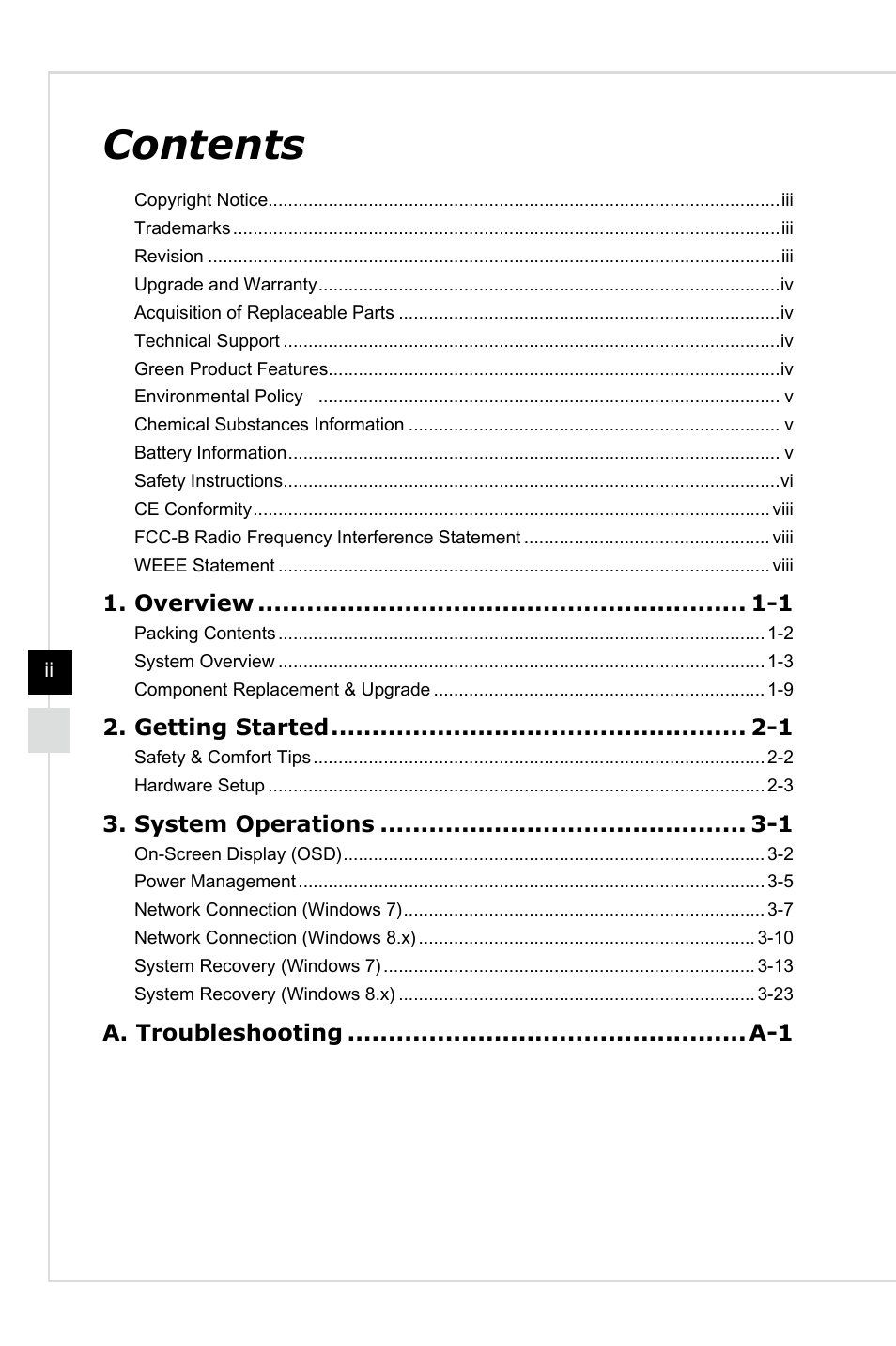 MSI AG220 User Manual | Page 2 / 53