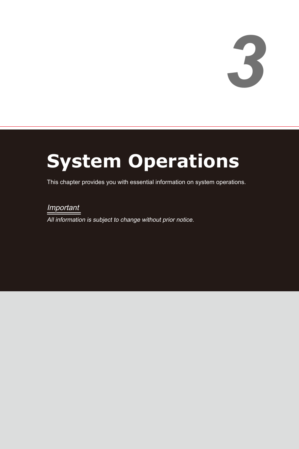 System operations, System operations -1 | MSI AG240 User Manual | Page 23 / 53