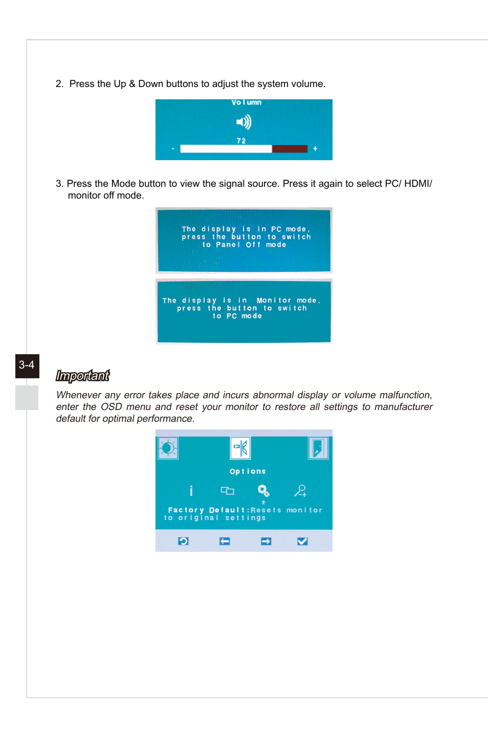 Important | MSI AG240 User Manual | Page 26 / 53