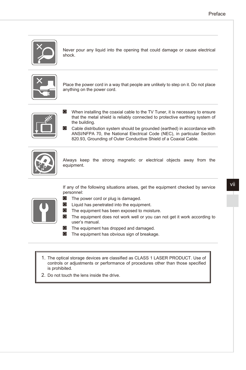 MSI AG240 User Manual | Page 7 / 53