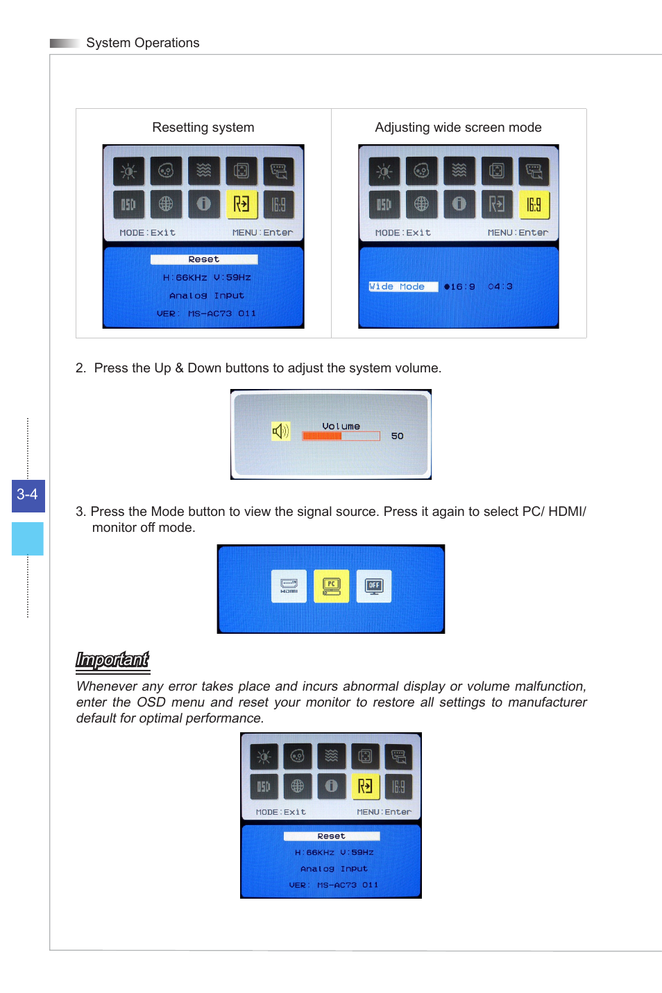 Important | MSI AG270 User Manual | Page 26 / 59