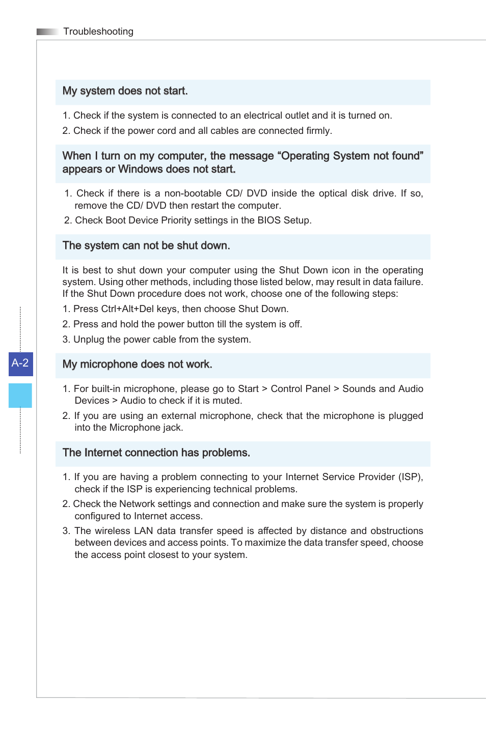 MSI AG270 User Manual | Page 58 / 59