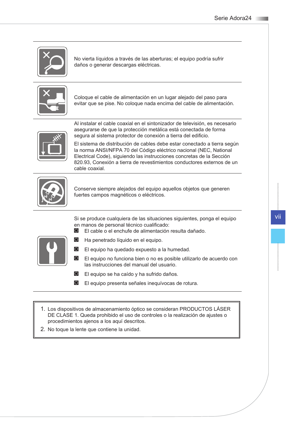 MSI ADORA24G 0NC User Manual | Page 7 / 91