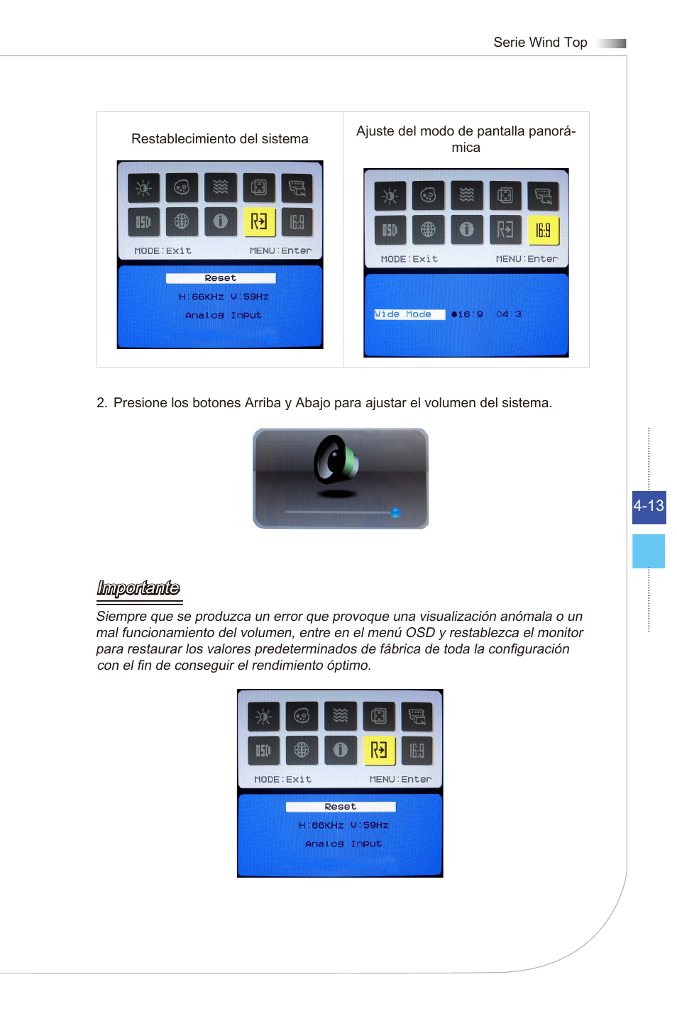 Importante | MSI WIND TOP AE2081 User Manual | Page 67 / 87