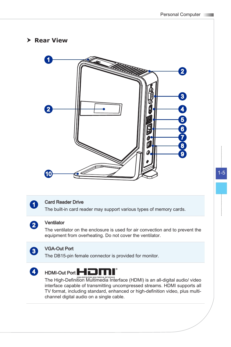 MSI WIND BOX DC111 User Manual | Page 13 / 48