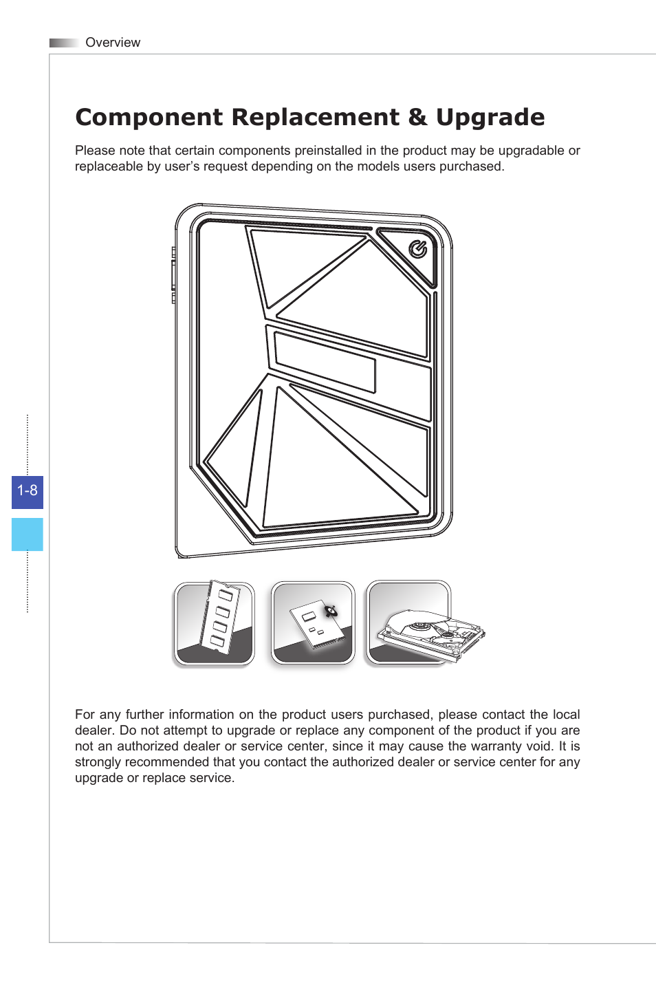 Component replacement & upgrade | MSI WIND BOX DC111 User Manual | Page 16 / 48