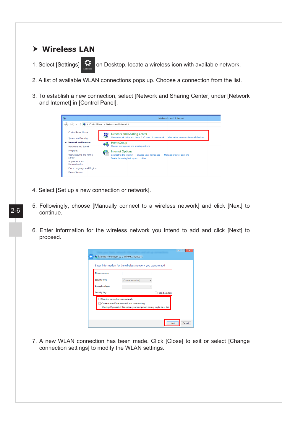 Wireless lan | MSI NIGHTBLADE Z97 User Manual | Page 22 / 28