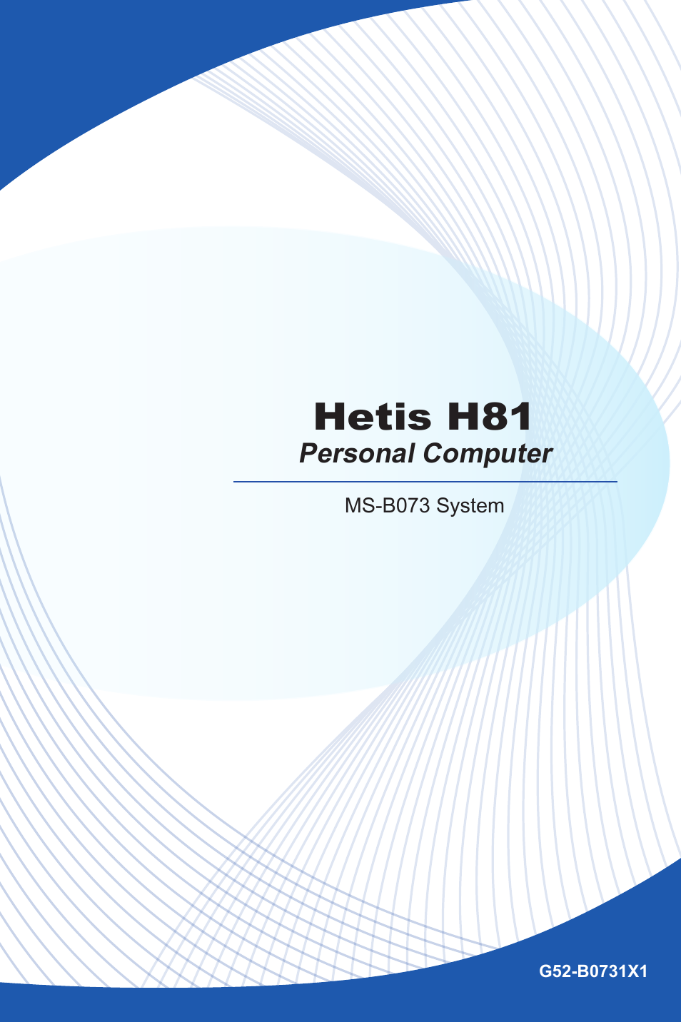 MSI HETIS H81 User Manual | 54 pages