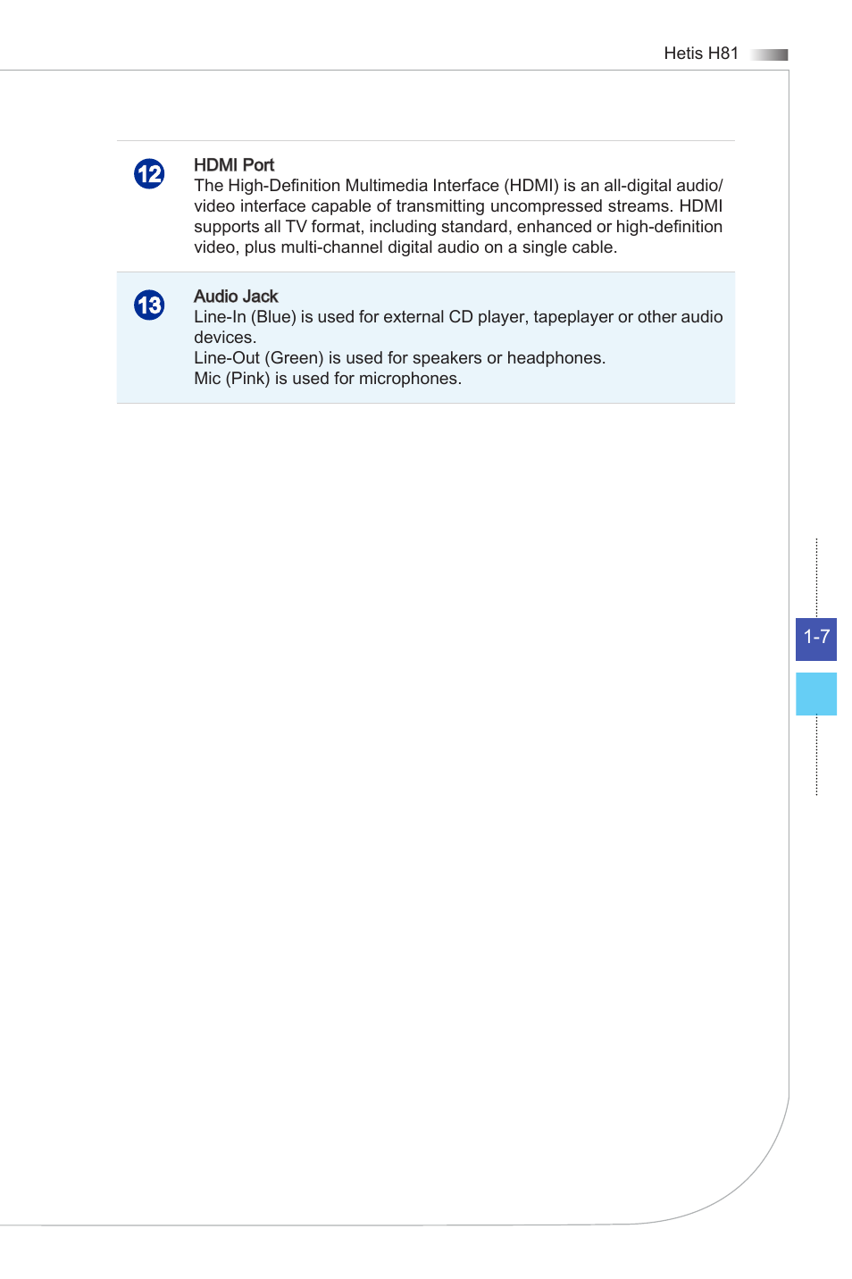 MSI HETIS H81 User Manual | Page 19 / 54