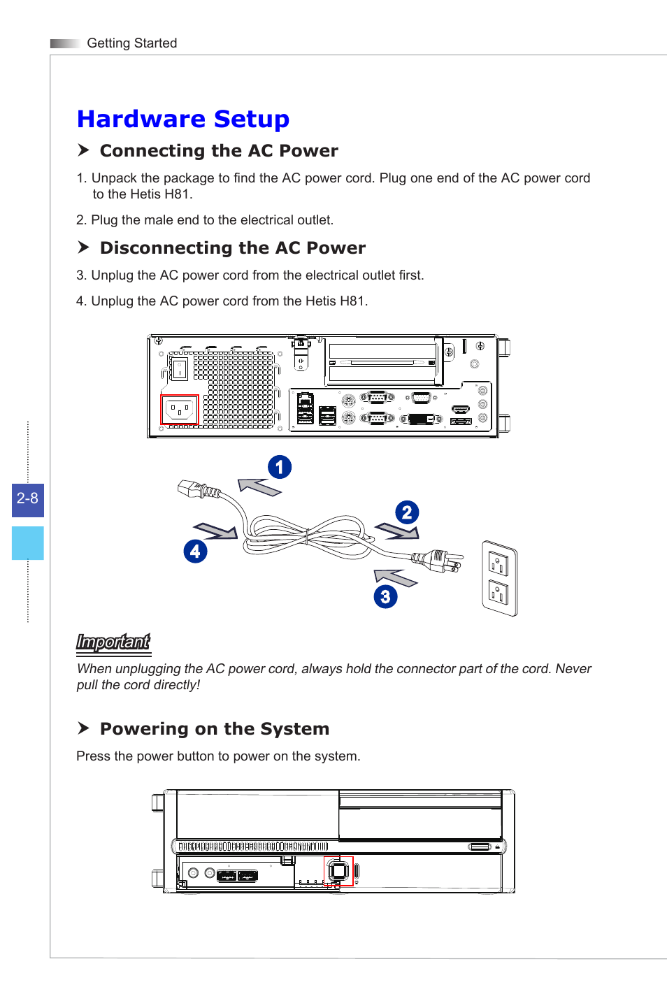 Hardware setup | MSI HETIS H81 User Manual | Page 28 / 54