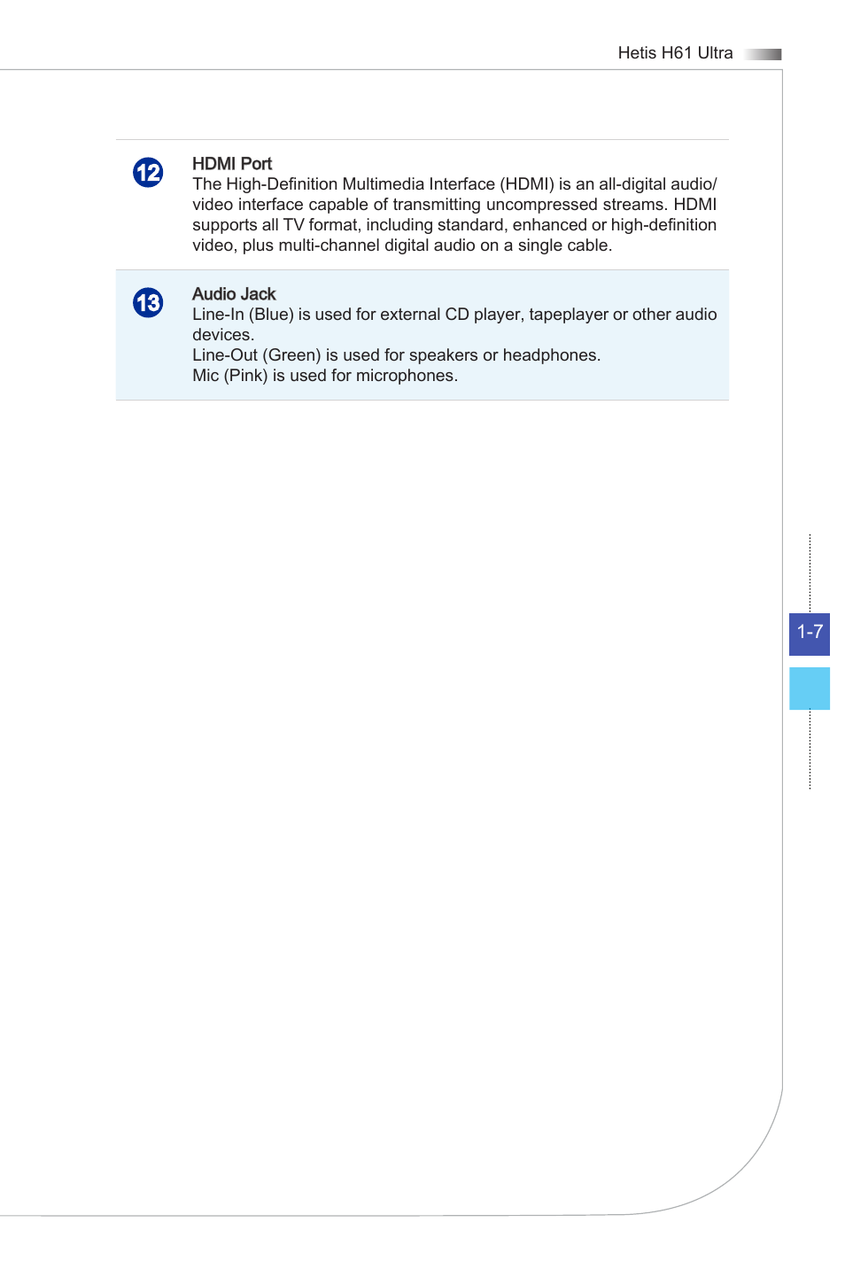MSI HETIS H61 ULTRA User Manual | Page 19 / 46