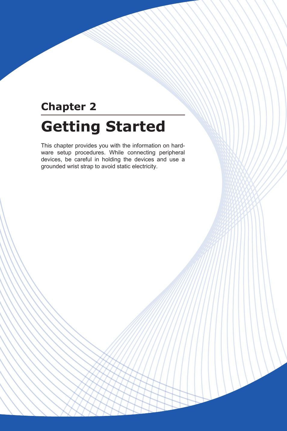 Getting started, Chapter 2 | MSI HETIS H61 ULTRA User Manual | Page 23 / 46