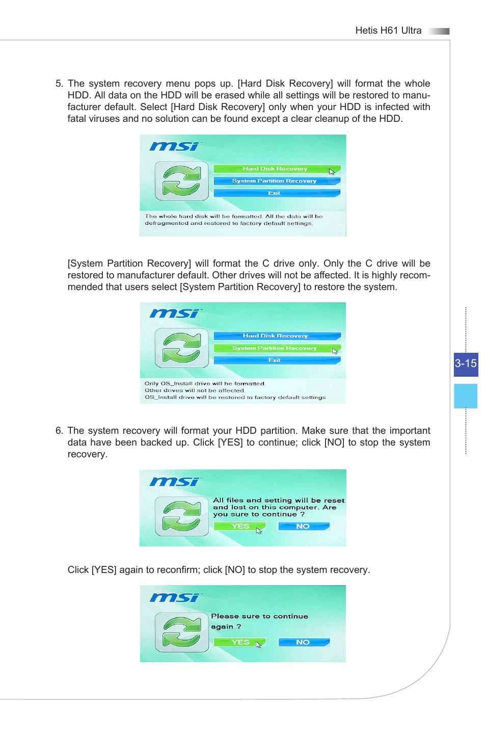 MSI HETIS H61 ULTRA User Manual | Page 45 / 46