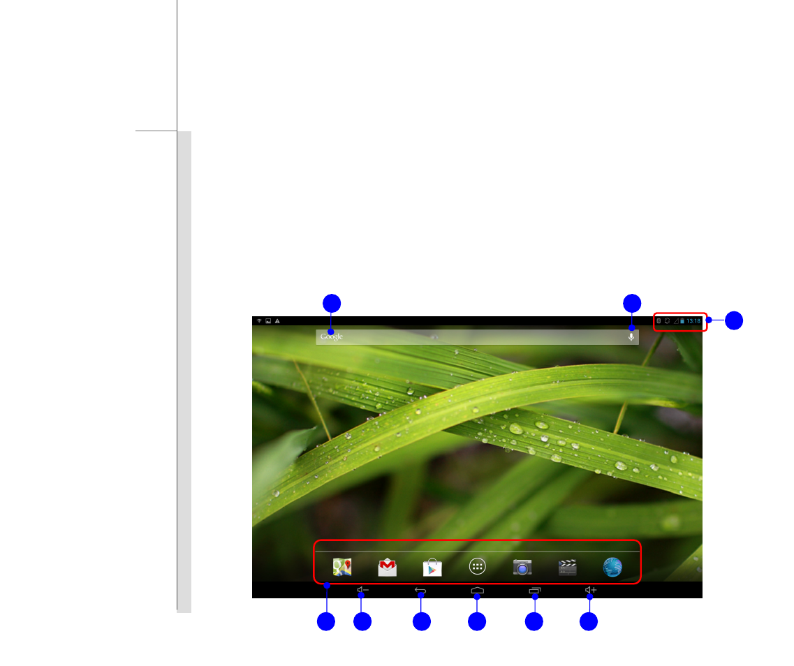 Home screen | MSI PRIMO 81 User Manual | Page 32 / 61