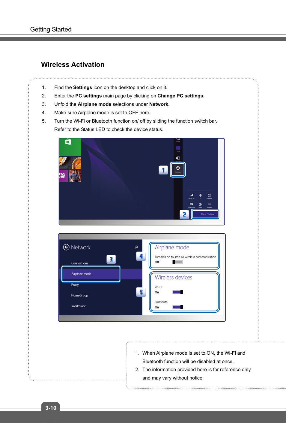 Wireless activation | MSI S100 User Manual | Page 26 / 29