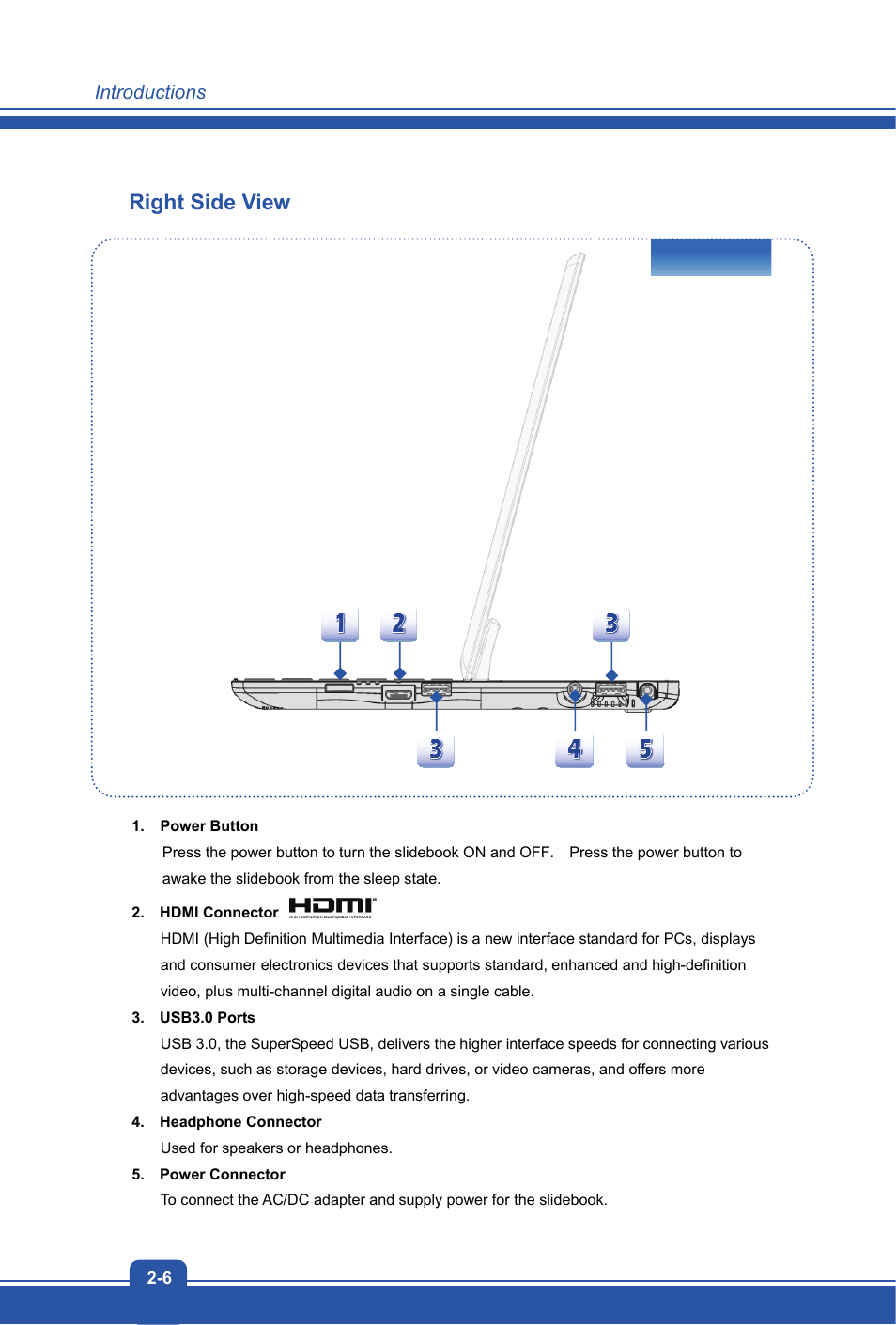 Right side view | MSI S20 SLIDER 2 User Manual | Page 14 / 36