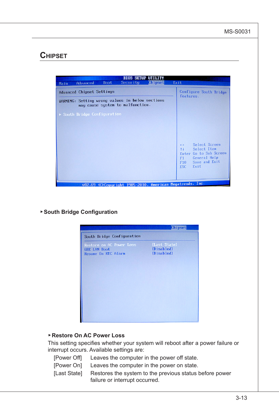Chipset, H/w monitor, Chpset -13 | MSI MS-S0031 User Manual | Page 37 / 39