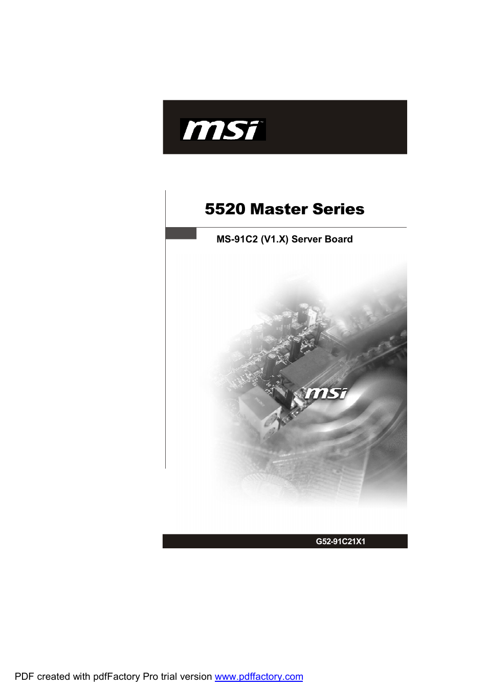 MSI MS-91C2 Series User Manual | 82 pages