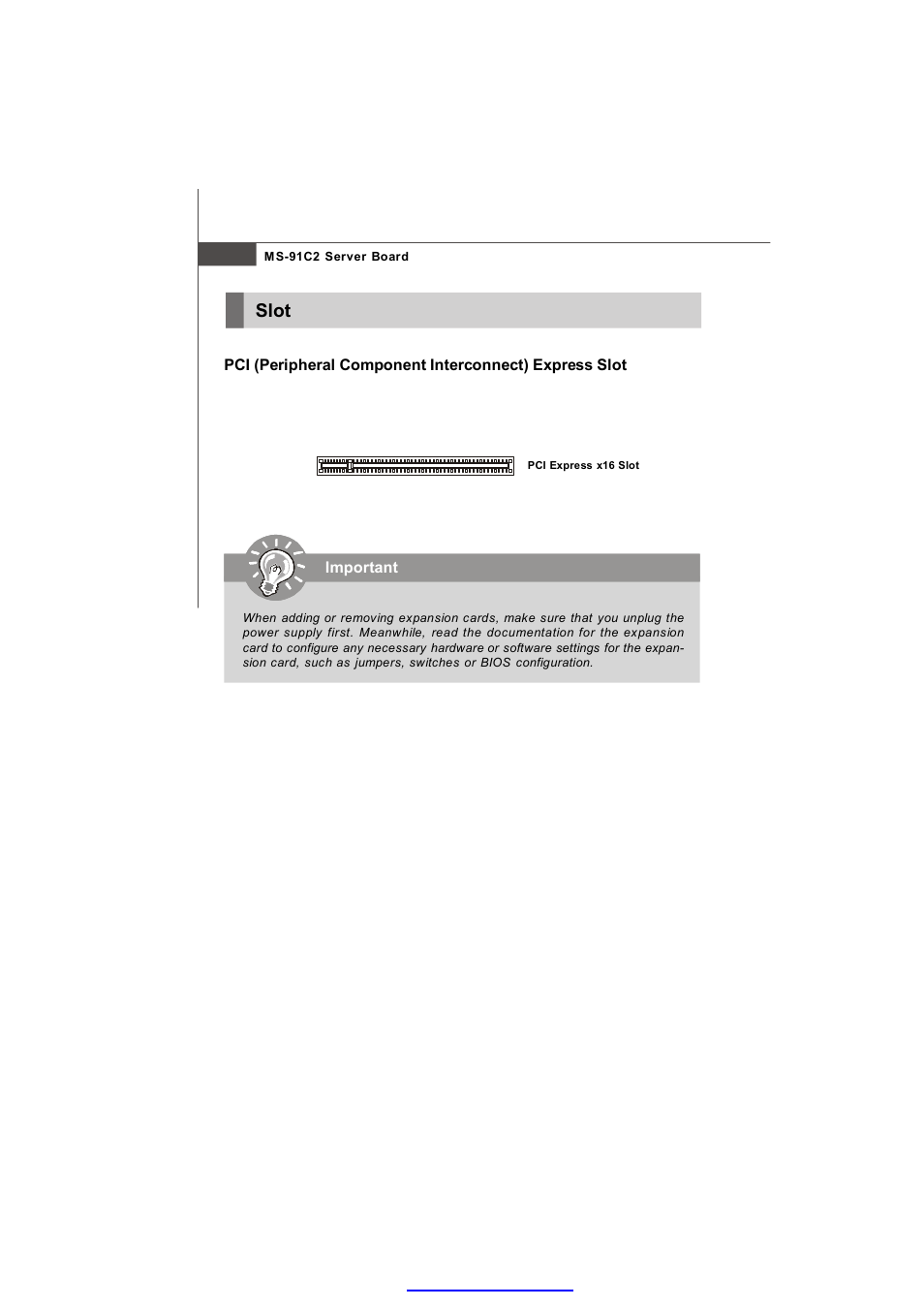 Slot | MSI MS-91C2 Series User Manual | Page 28 / 82
