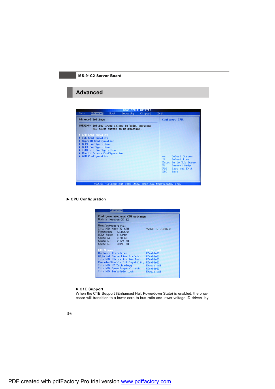 Advanced | MSI MS-91C2 Series User Manual | Page 34 / 82