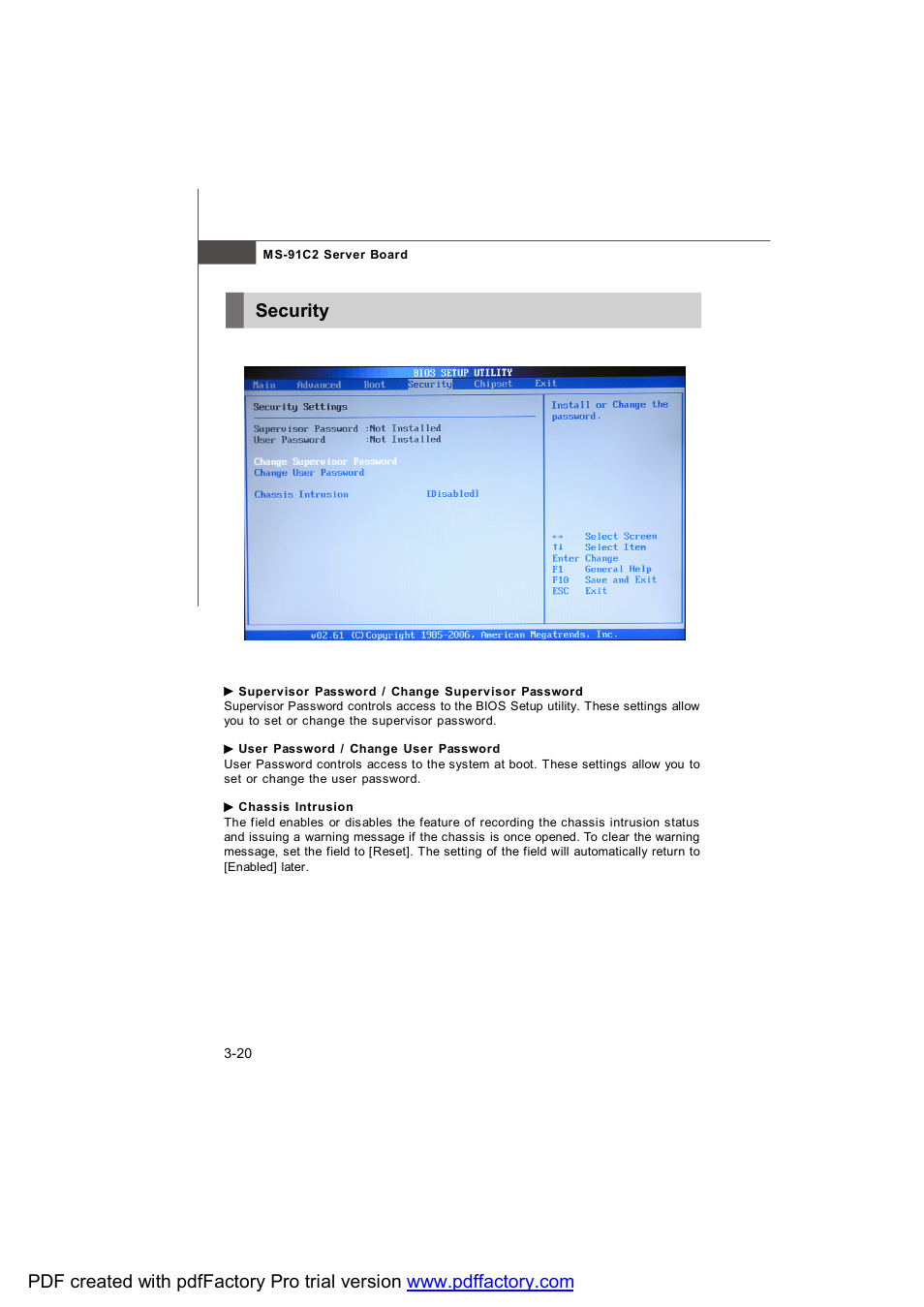 Security | MSI MS-91C2 Series User Manual | Page 48 / 82