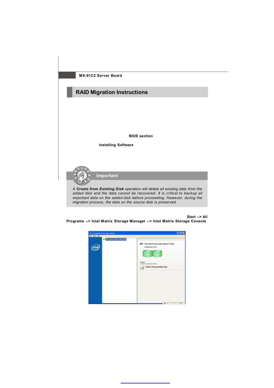 Raid migration instructions | MSI MS-91C2 Series User Manual | Page 70 / 82
