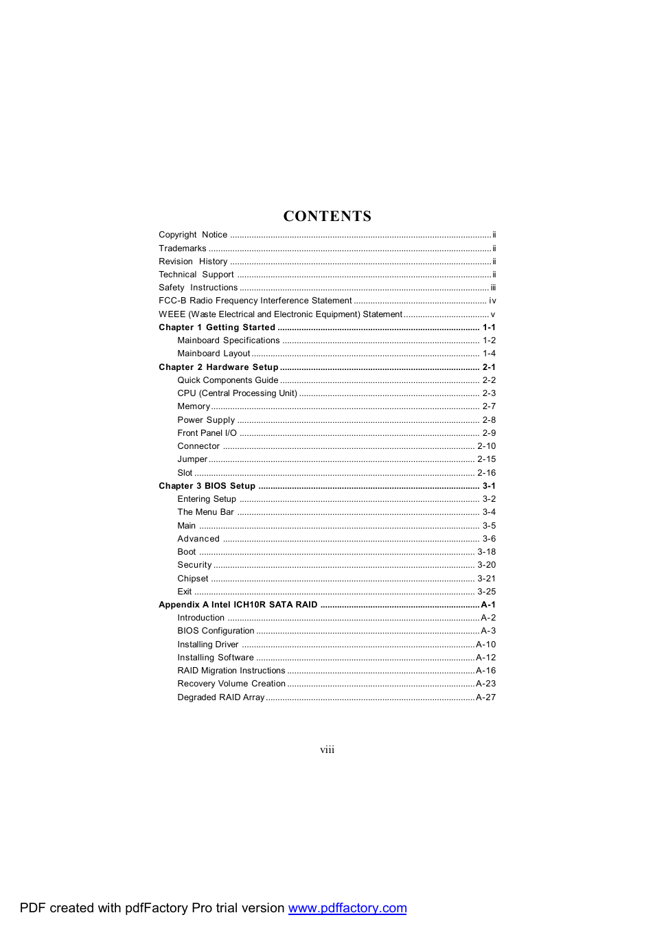 MSI MS-91C2 Series User Manual | Page 8 / 82