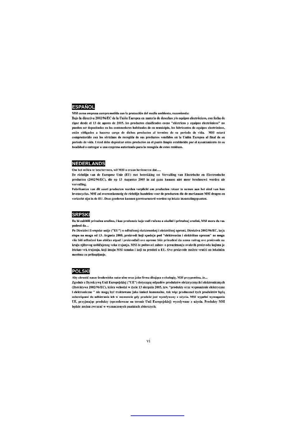 MSI MS-96C8 Series User Manual | Page 6 / 113
