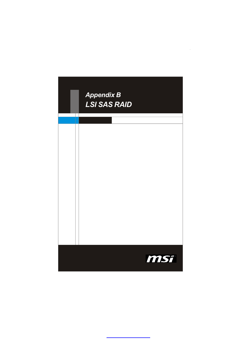 Lsi sas raid, Appendix b | MSI MS-96C8 Series User Manual | Page 91 / 113