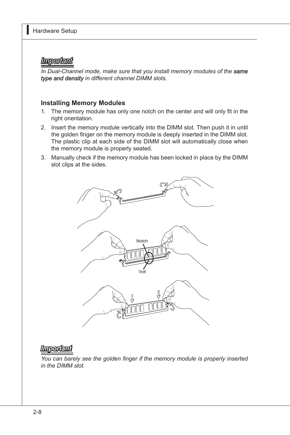 Important | MSI MS-96D2 User Manual | Page 22 / 51