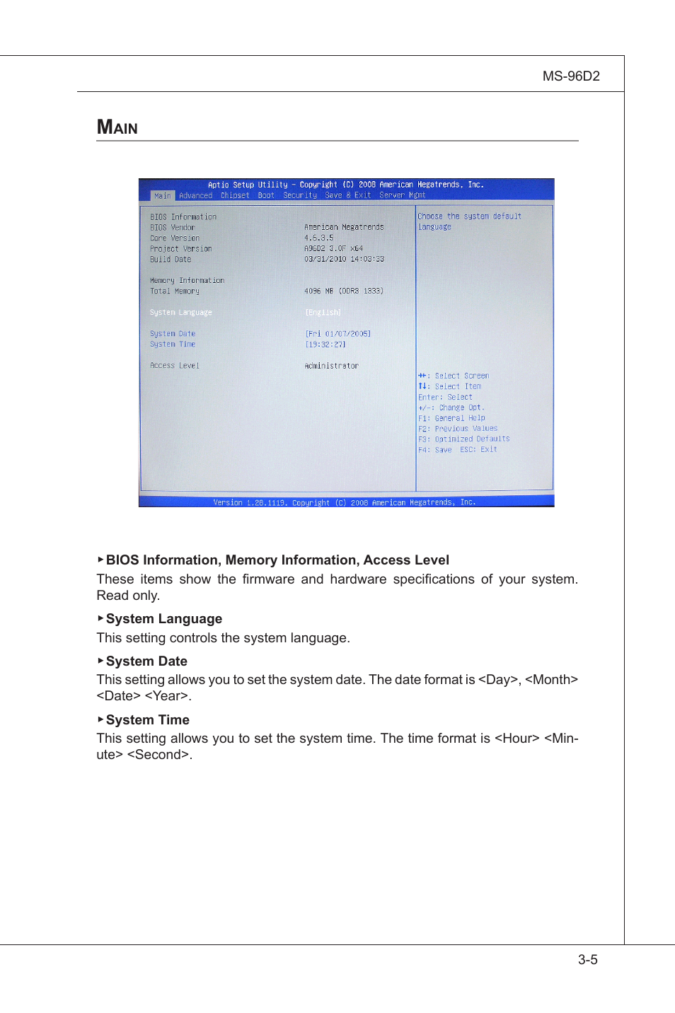Main, Man -5 | MSI MS-96D2 User Manual | Page 37 / 51