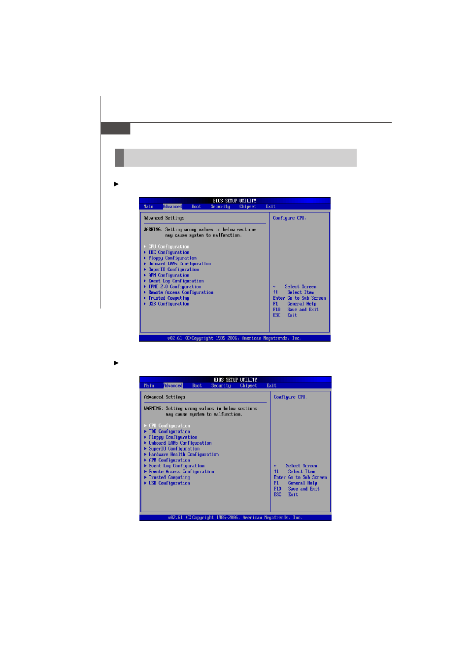 Advanced | MSI MS-9656 series User Manual | Page 38 / 81