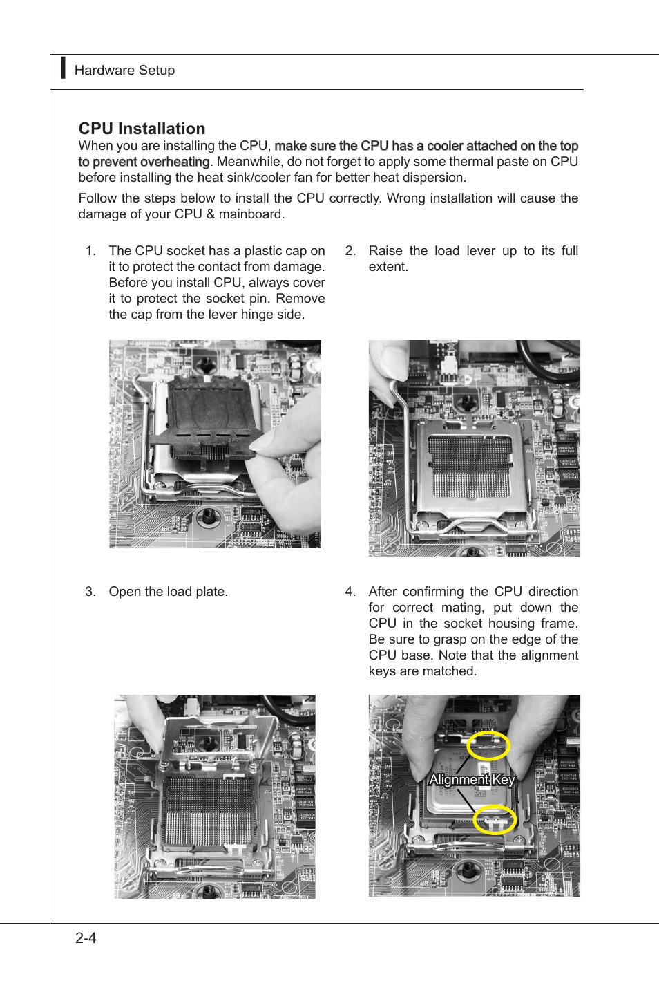 Cpu installation | MSI MS-91F7 2011 User Manual | Page 16 / 46