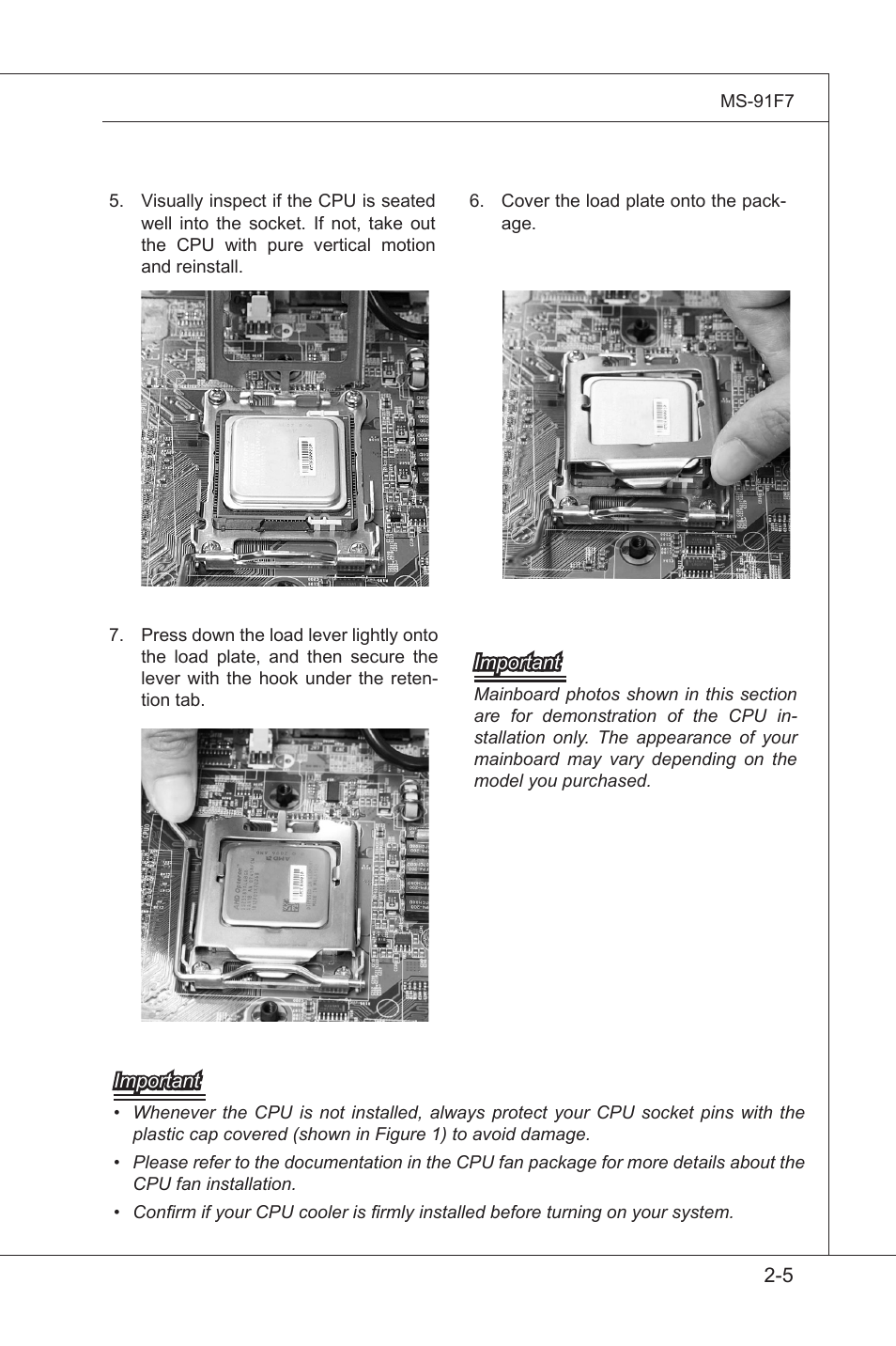 MSI MS-91F7 2011 User Manual | Page 17 / 46