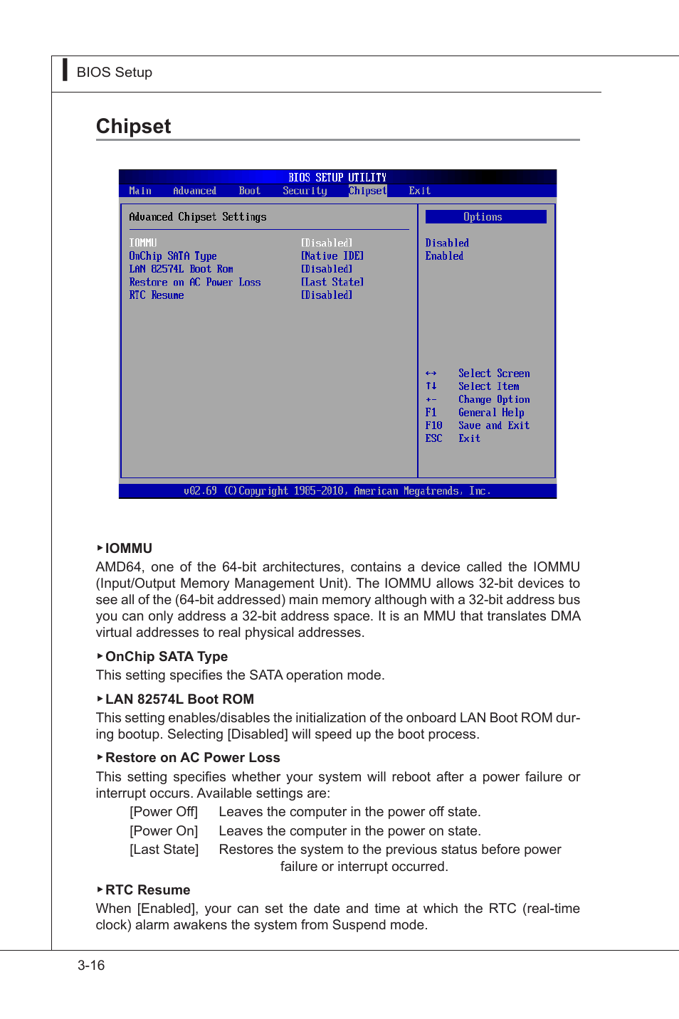 Chipset, H/w monitor, Chpset -16 | MSI MS-91F7 2011 User Manual | Page 44 / 46
