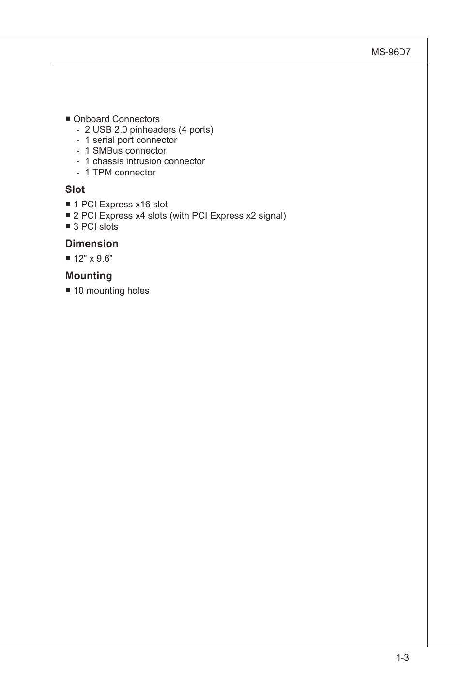 MSI MS-96D7 User Manual | Page 11 / 52
