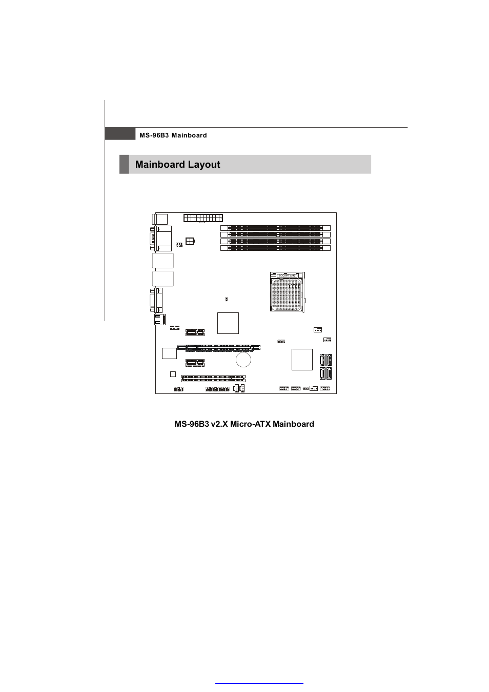 Ms-96b3 v2.x micro-atx mainboard, Ms-96b3 mainboard | MSI K9AU Speedster-A4 User Manual | Page 12 / 50