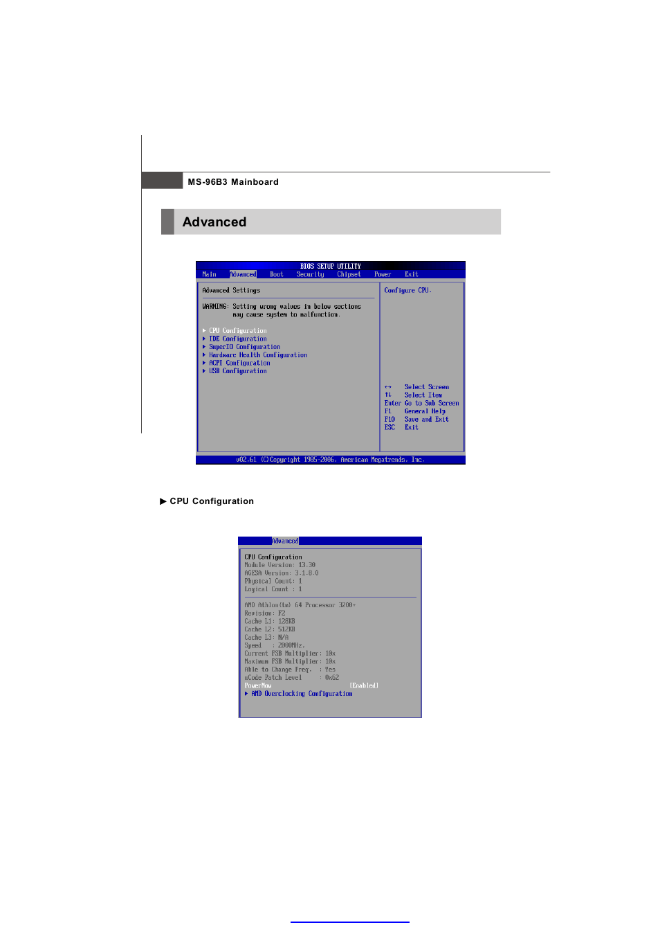 Advanced | MSI K9AU Speedster-A4 User Manual | Page 34 / 50