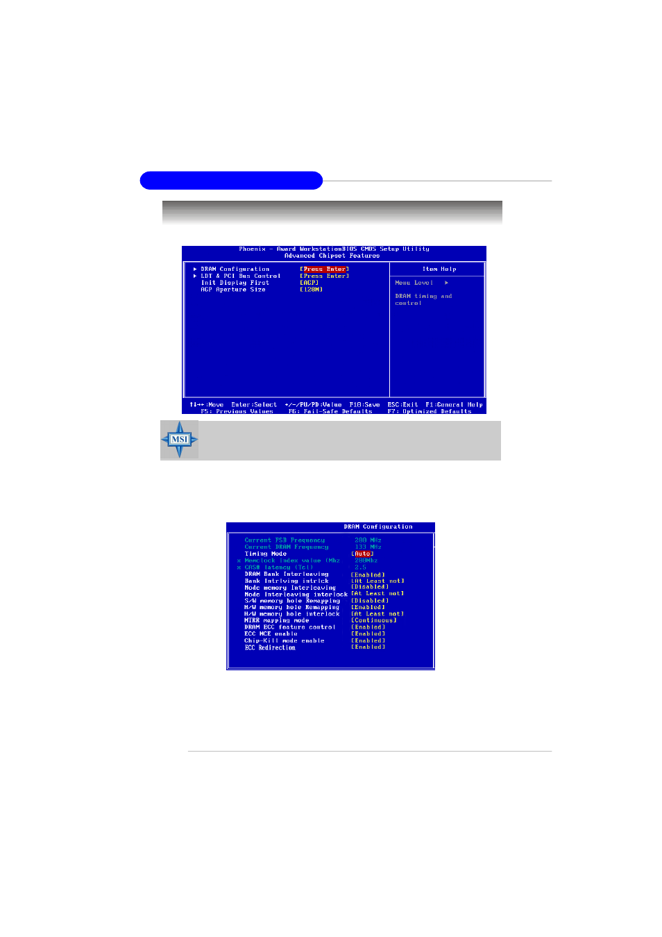 Advanced chipset features | MSI K8T Master2-FAR7 User Manual | Page 50 / 97