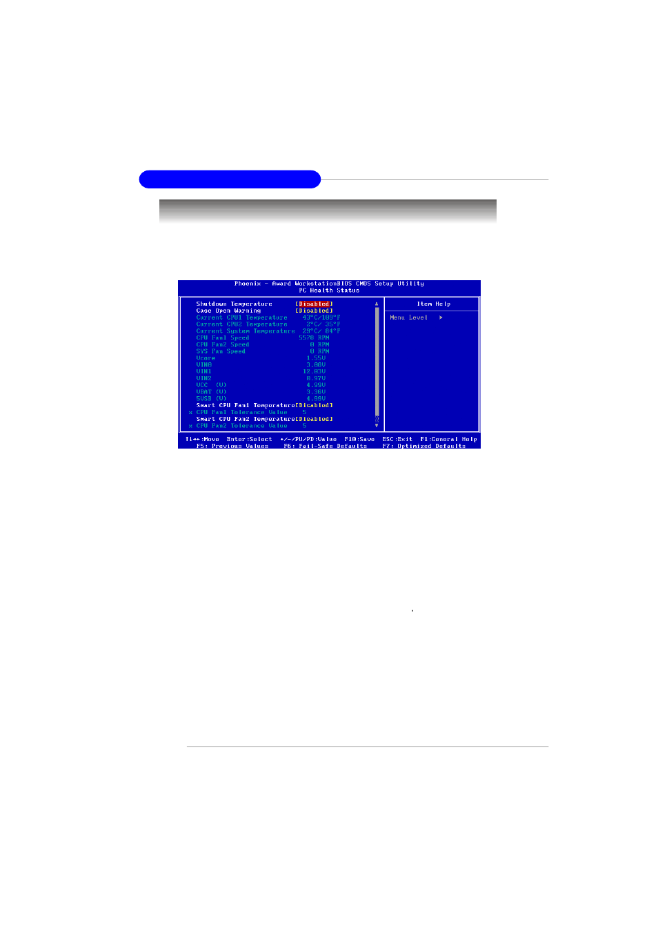 Pc health status | MSI K8T Master2-FAR7 User Manual | Page 62 / 97